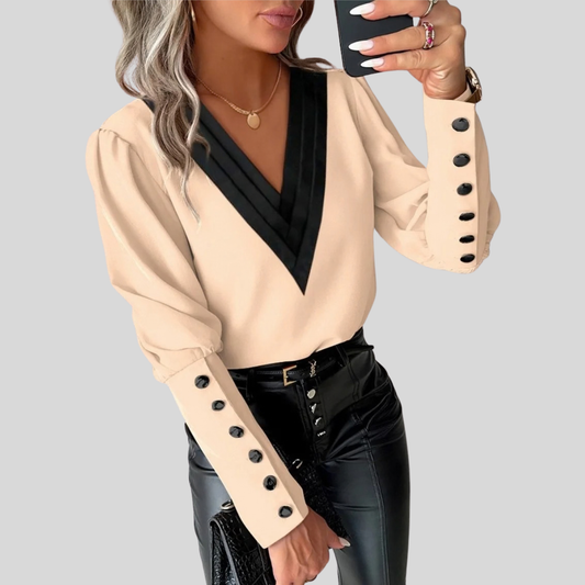 Clara | V-Neck Blouse