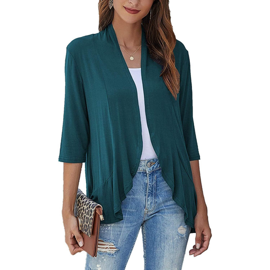 Bella | Women's Open Front Draped Cardigan