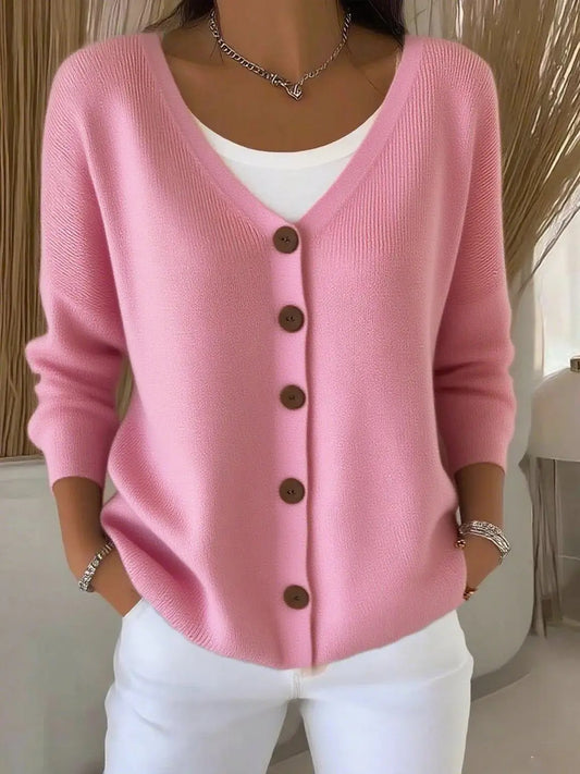 Harriet | V-Neck Button Cardigan