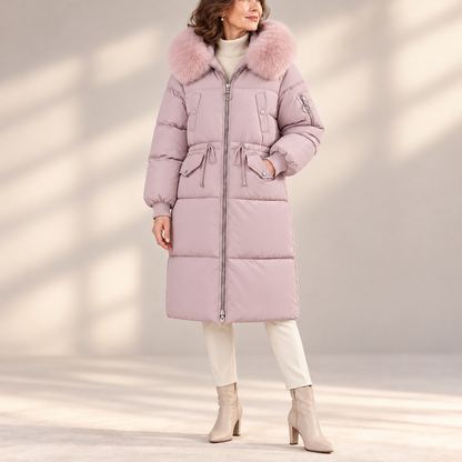 Vivienne | Faux Fur Hooded Puffer Coat