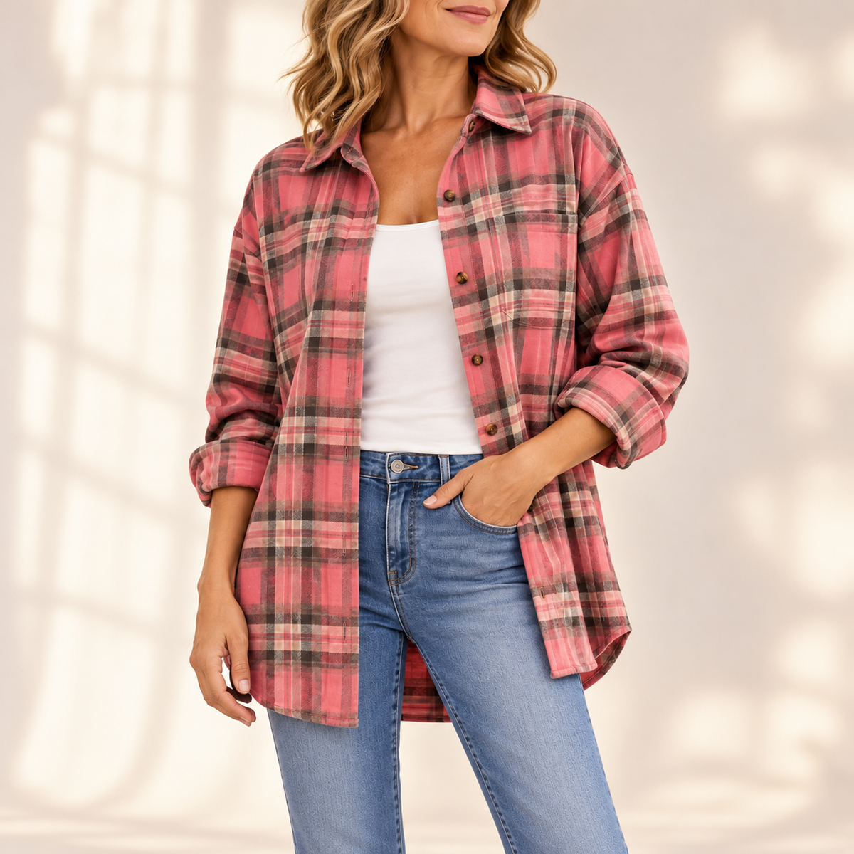 Rowena | Classic Checked Overshirt