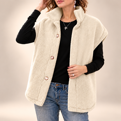 Ottilie | Cosy High-Neck Fleece Gilet
