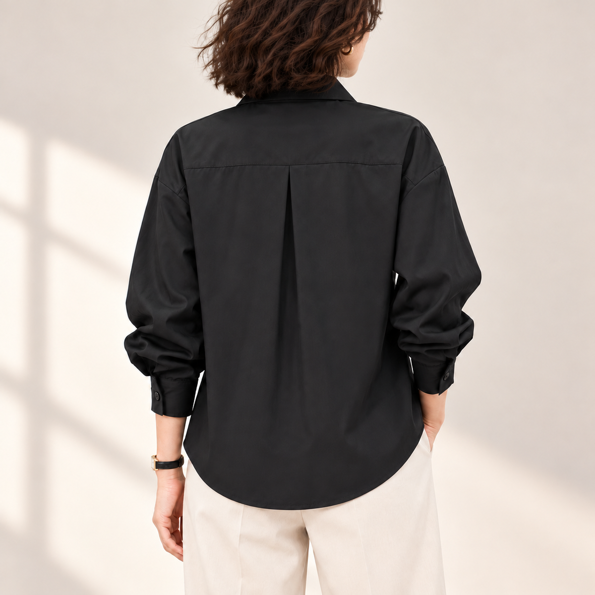 Adeline | Elegant Woven Detail Blouse