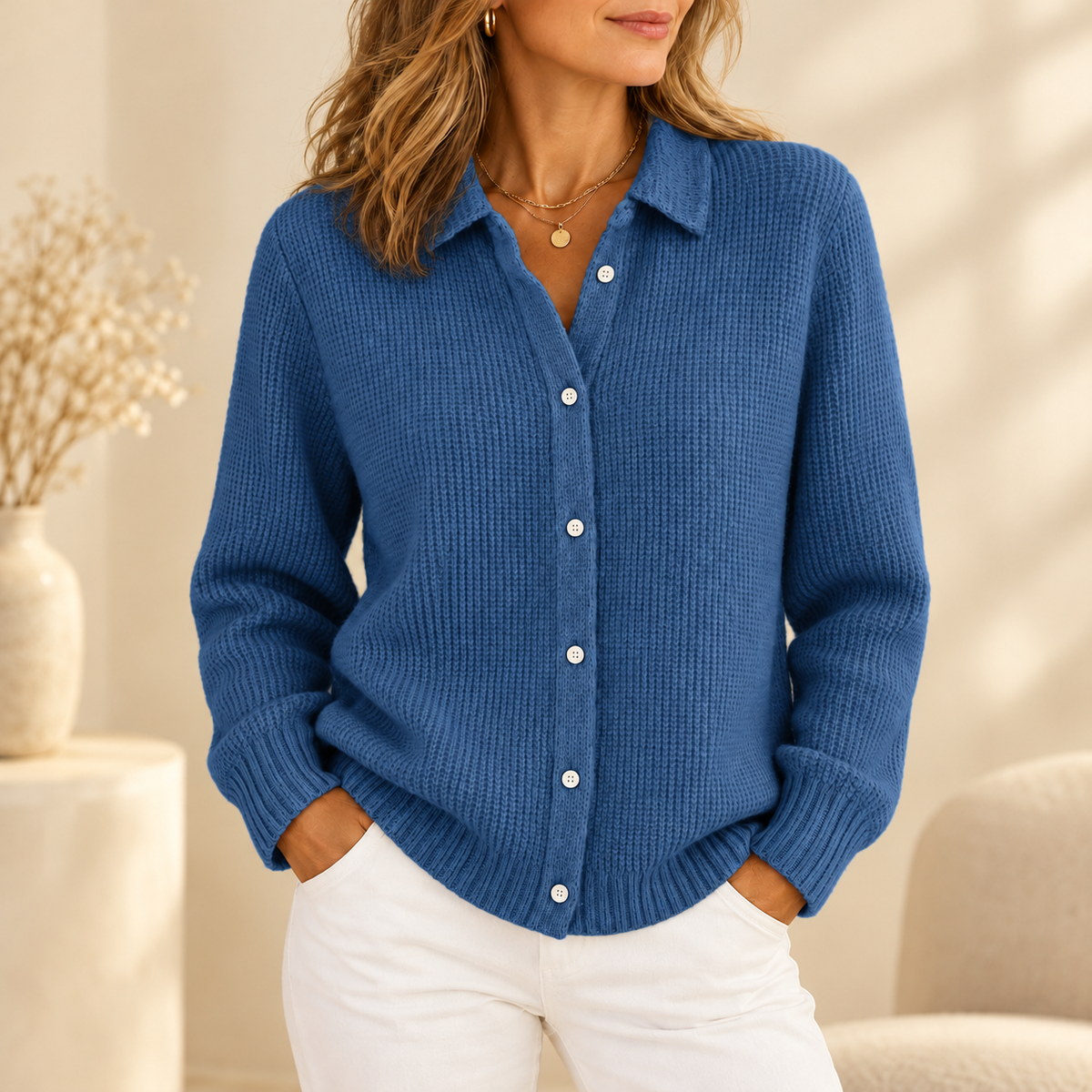 Lisa | Classic Knitted Button Cardigan