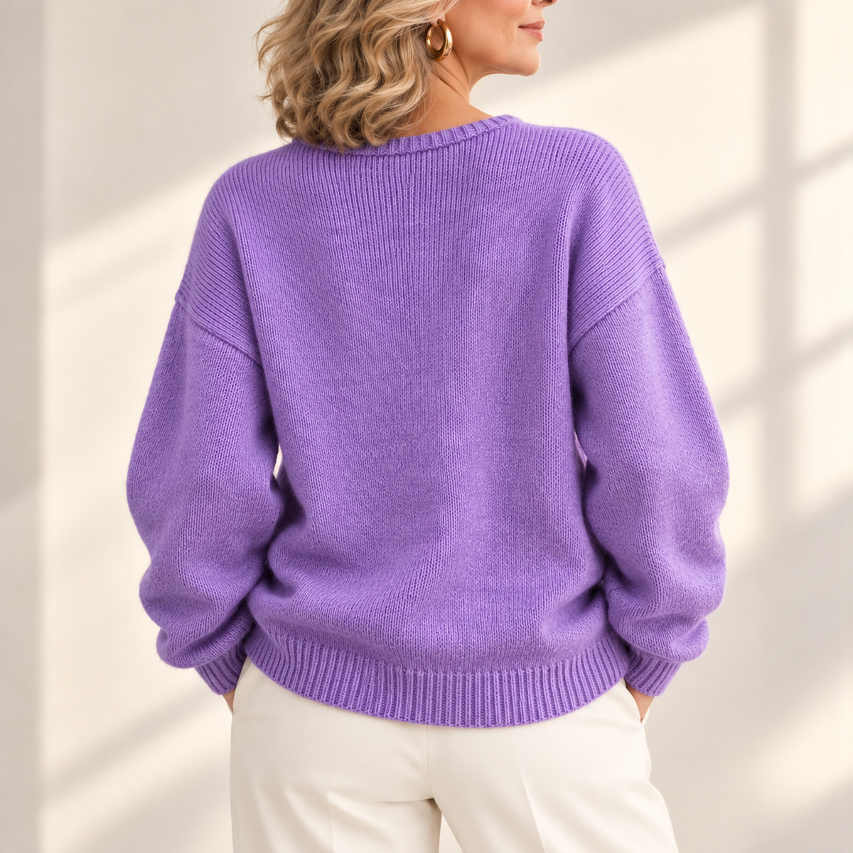 Cecily | Elegant Floral Embroidered Knitted Jumper