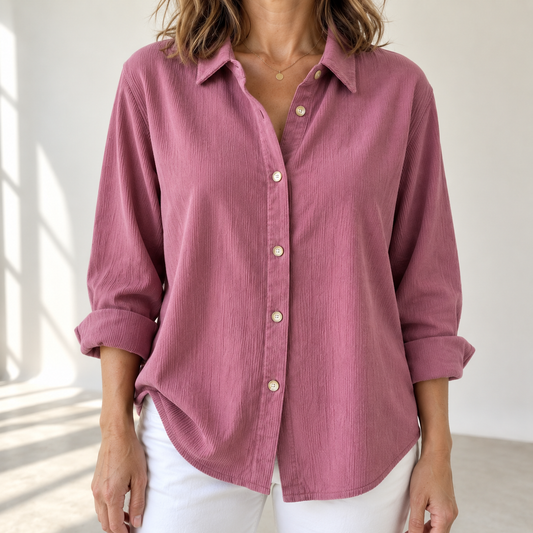 Florence | Relaxed Fit Button-Front Blouse