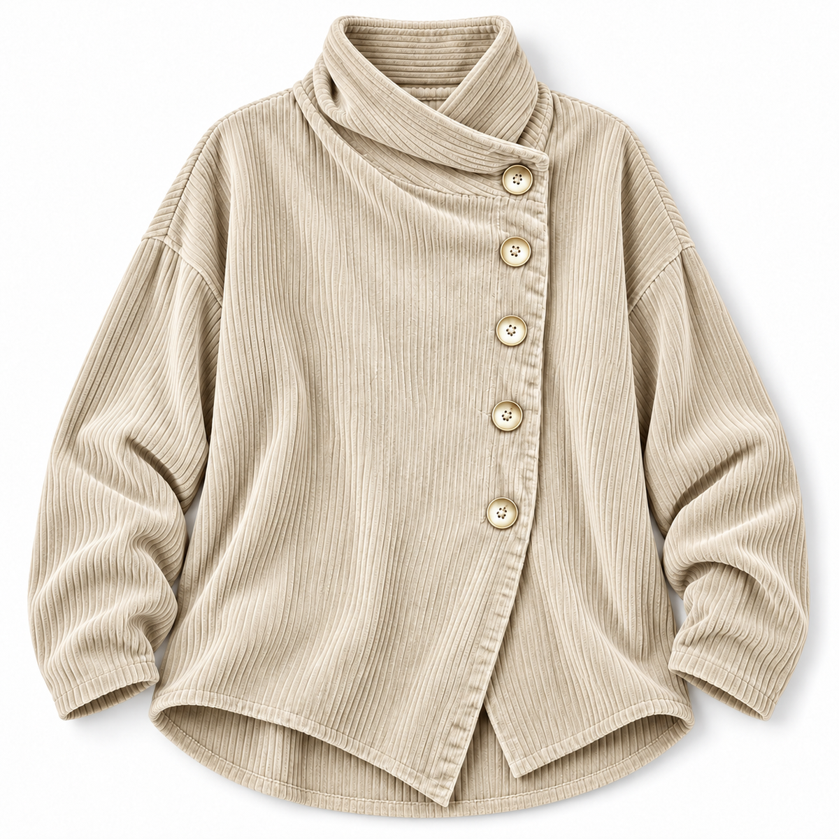 Elodie | Ribbed Button-Front Cardigan