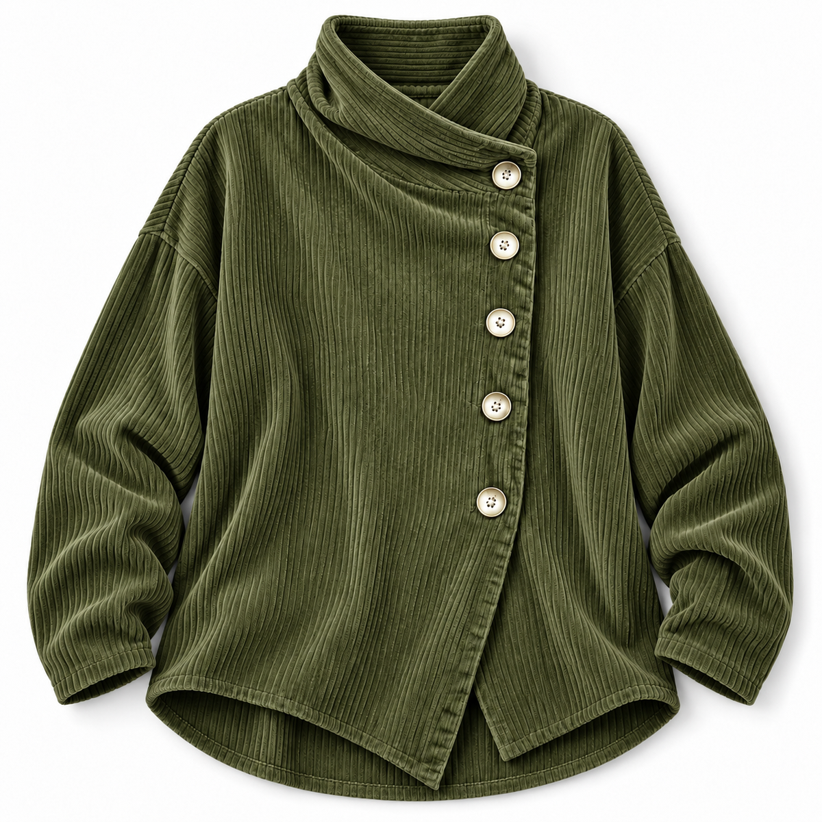Elodie | Ribbed Button-Front Cardigan