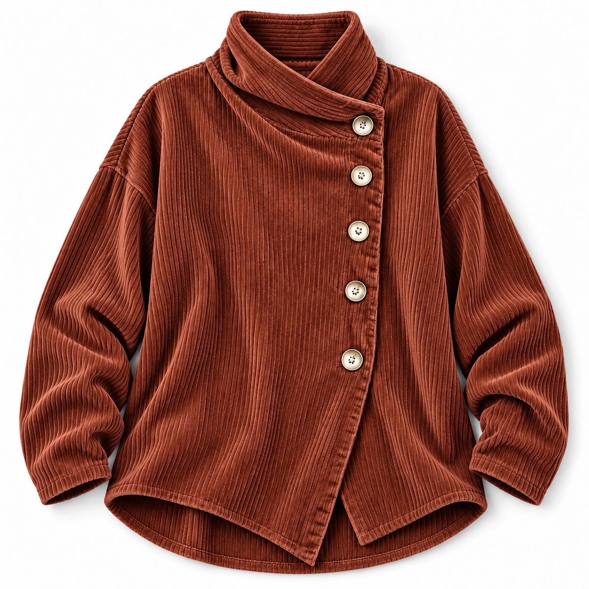 Elodie | Ribbed Button-Front Cardigan