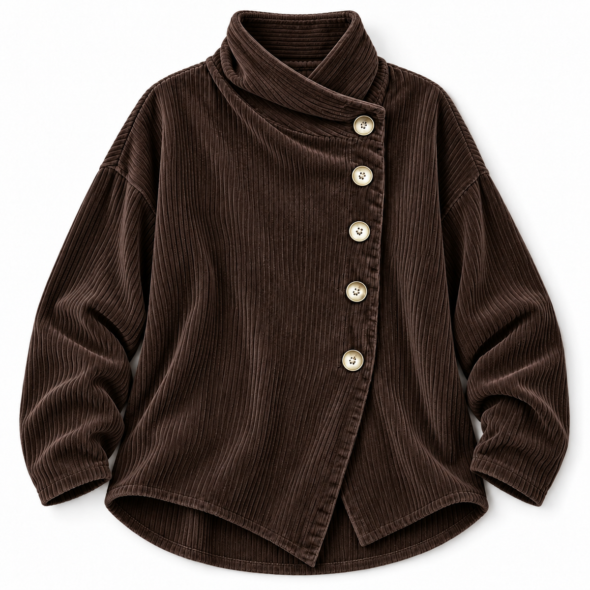 Elodie | Ribbed Button-Front Cardigan
