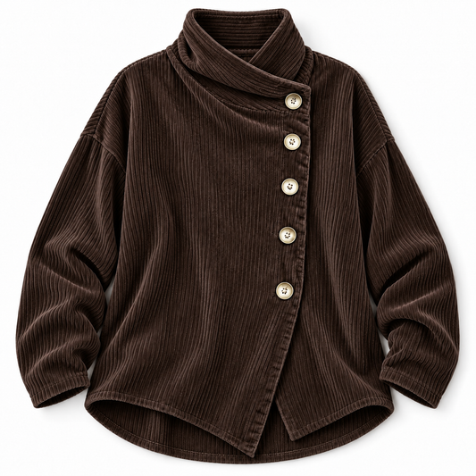 Elodie | Ribbed Button-Front Cardigan