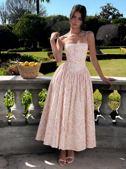 Gabriella | Women’s Wedding Guest Elegant Corset Midi Dress