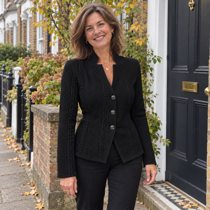 Felicity | Textured Button-Front Jacket