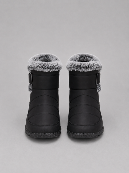 Women’s Faux Fur Lined Snow Boots – Warm Winter Ankle Boots