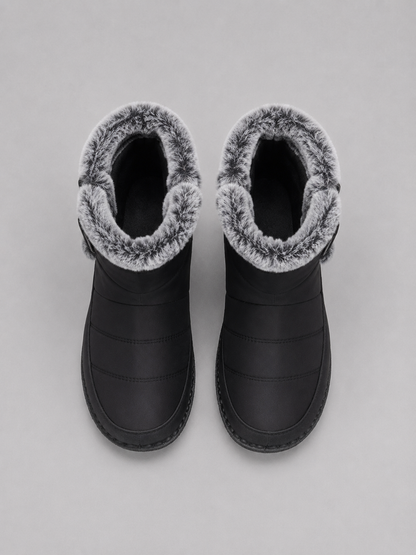 Women’s Faux Fur Lined Snow Boots – Warm Winter Ankle Boots