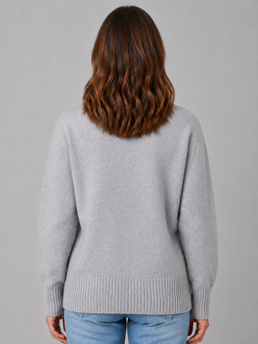 Women's Heart Button Cardigan – Soft Knit V-Neck Button-Up Style