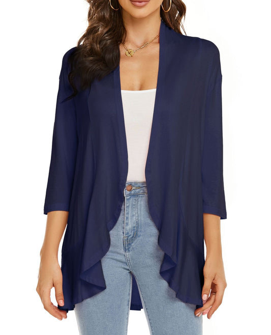 Bella | Women's Open Front Draped Cardigan