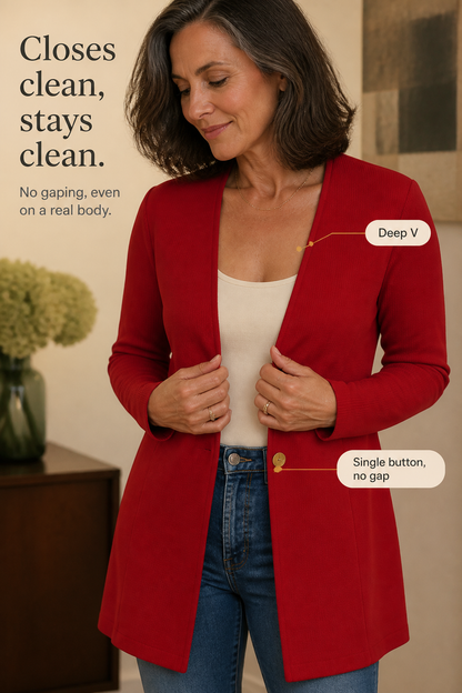 Charlotte | Single-Button A-Line Blazer