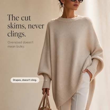 Beatrice | Oversized Knit Poncho Jumper