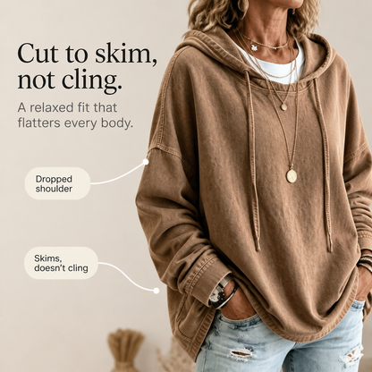 Harriet | Relaxed Vintage-Wash Hoodie