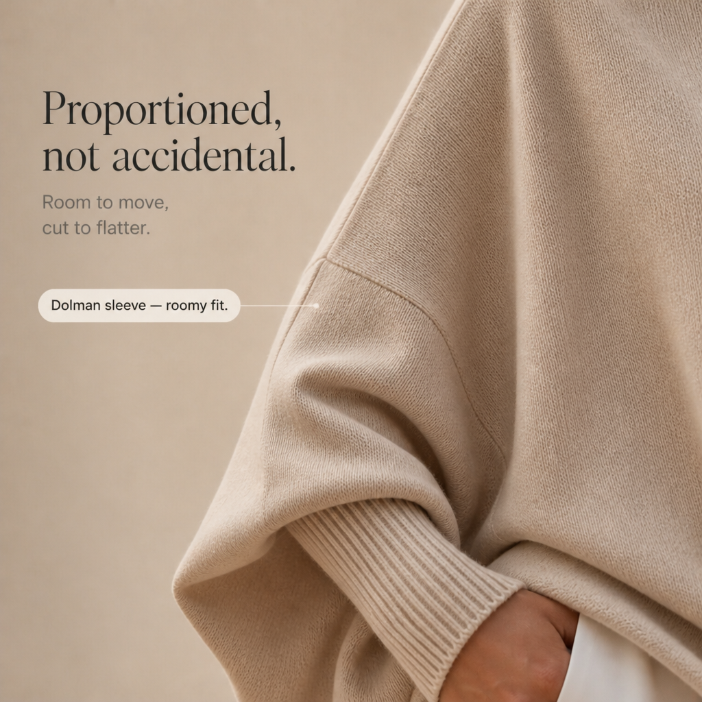 Beatrice | Oversized Knit Poncho Jumper