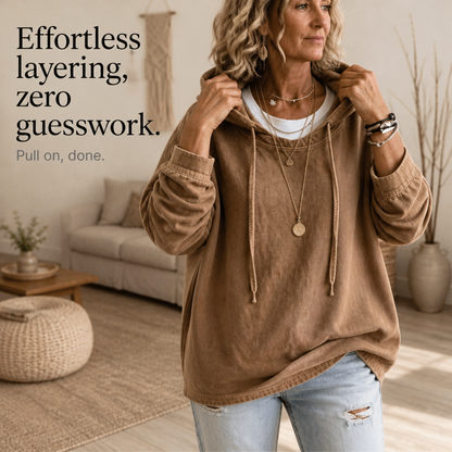 Harriet | Relaxed Vintage-Wash Hoodie