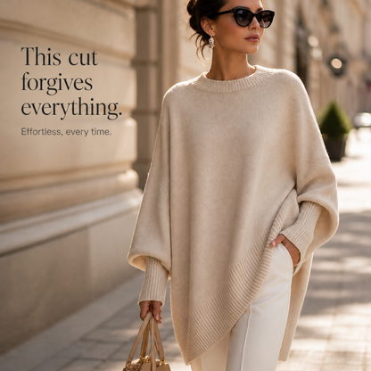 Beatrice | Oversized Knit Poncho Jumper