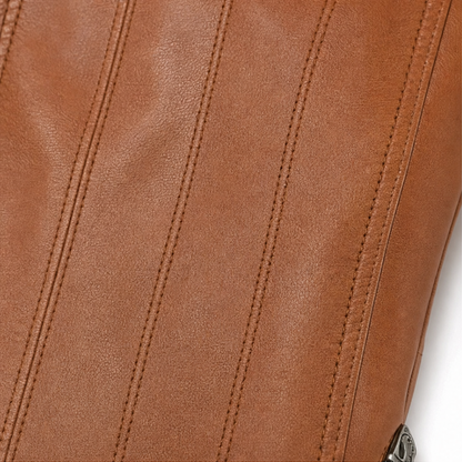 Harriet | Fitted Hooded Faux Leather Jacket
