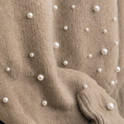 Eleanor | Pearl-Detail Knitted Jumper