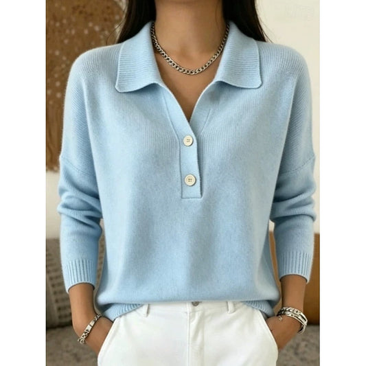 Sophie | Collared Button Jumper