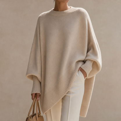 Beatrice | Oversized Knit Poncho Jumper