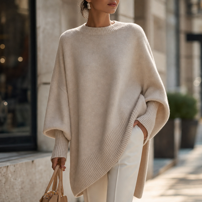 Beatrice | Oversized Knit Poncho Jumper