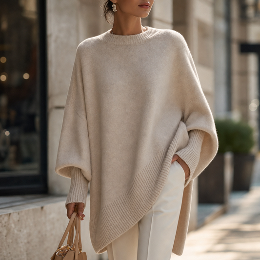 Beatrice | Oversized Knit Poncho Jumper