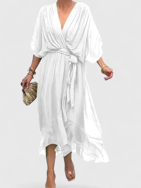 Nada | Elegant V Neck Dress