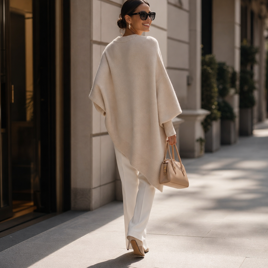 Beatrice | Oversized Knit Poncho Jumper
