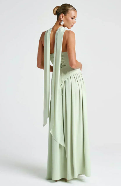 Emily | Women's Wedding Guest Asymmetric Maxi Dress