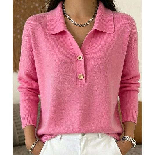 Sophie | Collared Button Jumper