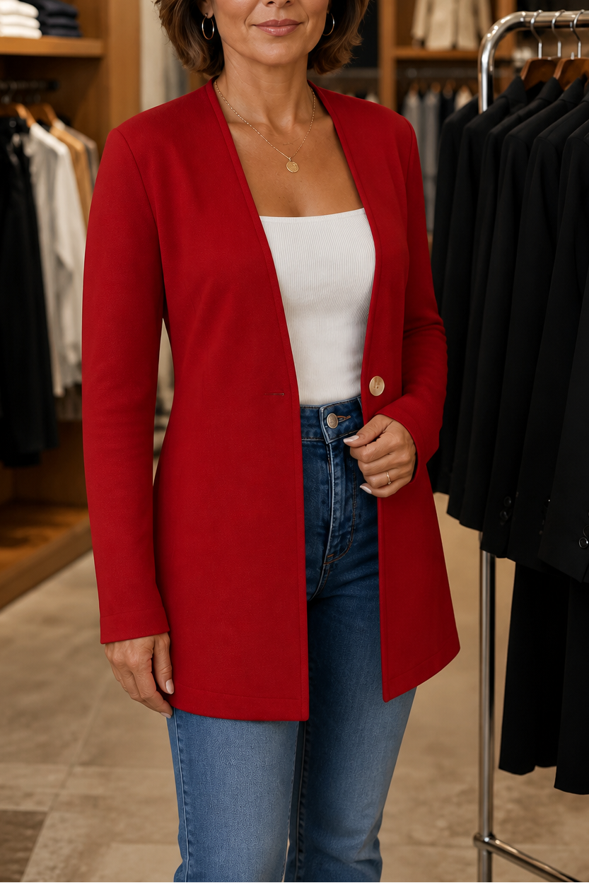 Charlotte | Single-Button A-Line Blazer