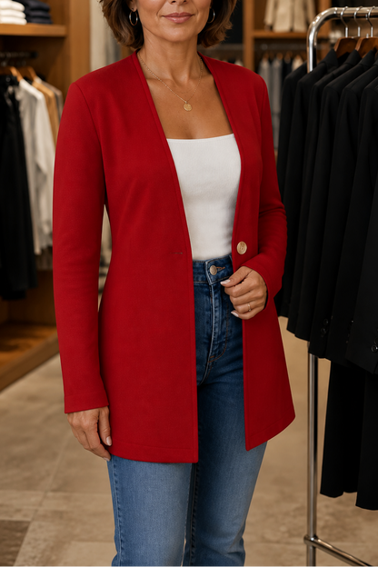 Charlotte | Single-Button A-Line Blazer