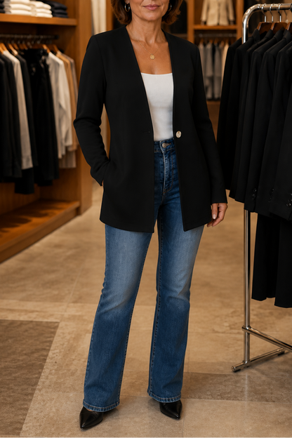 Charlotte | Single-Button A-Line Blazer
