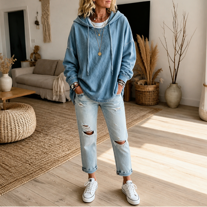 Harriet | Relaxed Vintage-Wash Hoodie