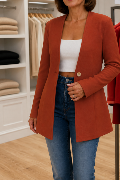 Charlotte | Single-Button A-Line Blazer
