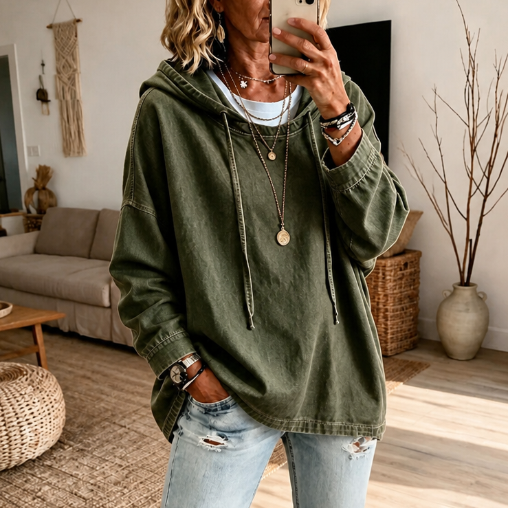 Harriet | Relaxed Vintage-Wash Hoodie