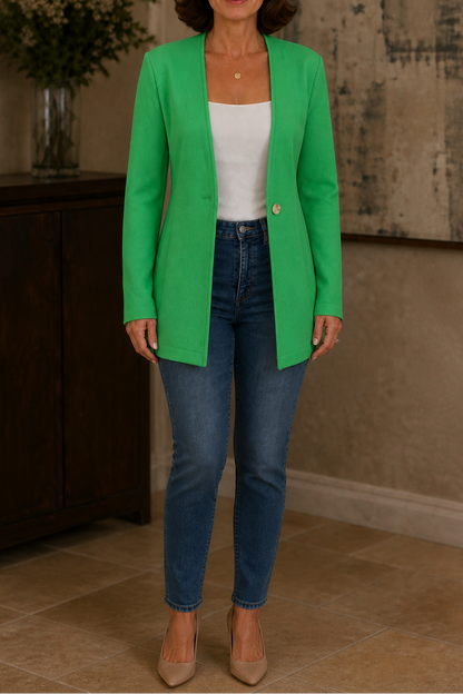 Charlotte | Single-Button A-Line Blazer