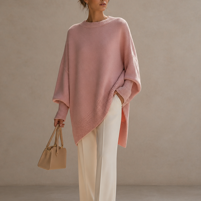 Beatrice | Oversized Knit Poncho Jumper