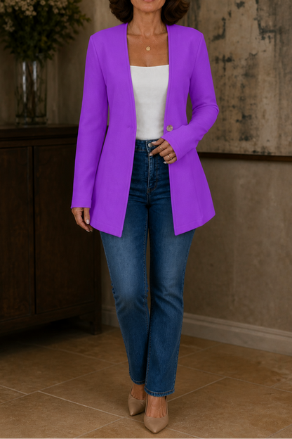 Charlotte | Single-Button A-Line Blazer