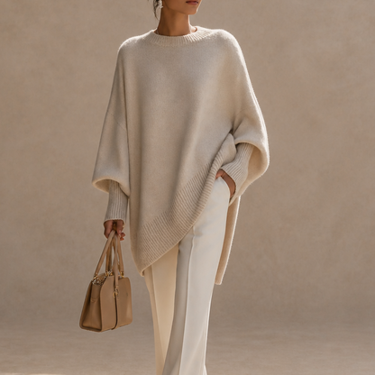 Beatrice | Oversized Knit Poncho Jumper