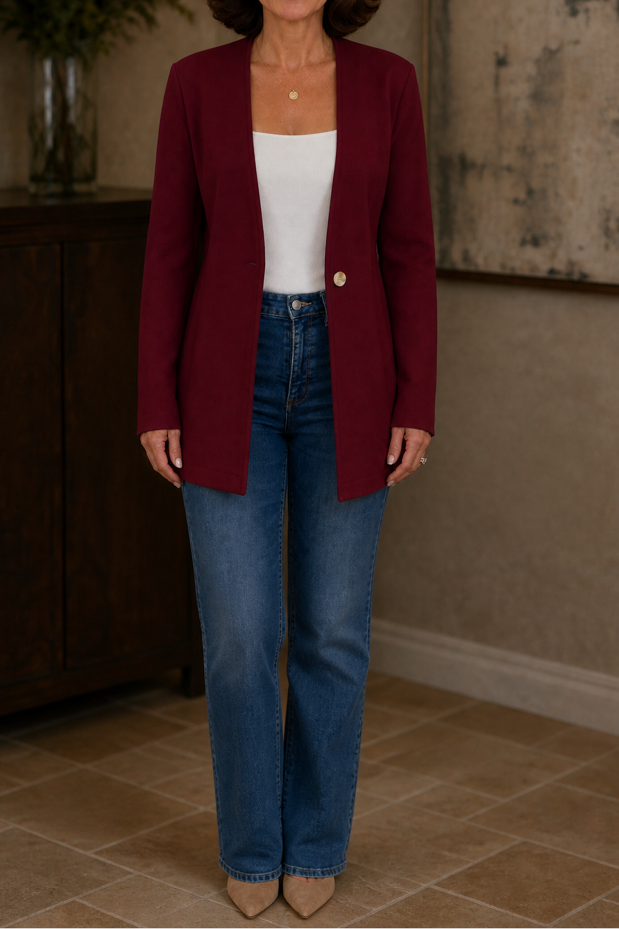 Charlotte | Single-Button A-Line Blazer
